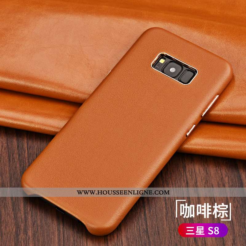 Coque Samsung Galaxy S8 Tendance Légère Nouveau Protection Luxe Téléphone Portable Noir