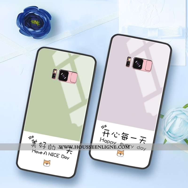 Coque Samsung Galaxy S8 Tendance Silicone Étoile Personnalité Difficile Protection Petit Verte