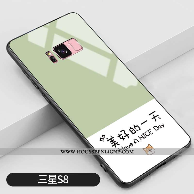 Coque Samsung Galaxy S8 Tendance Silicone Étoile Personnalité Difficile Protection Petit Verte