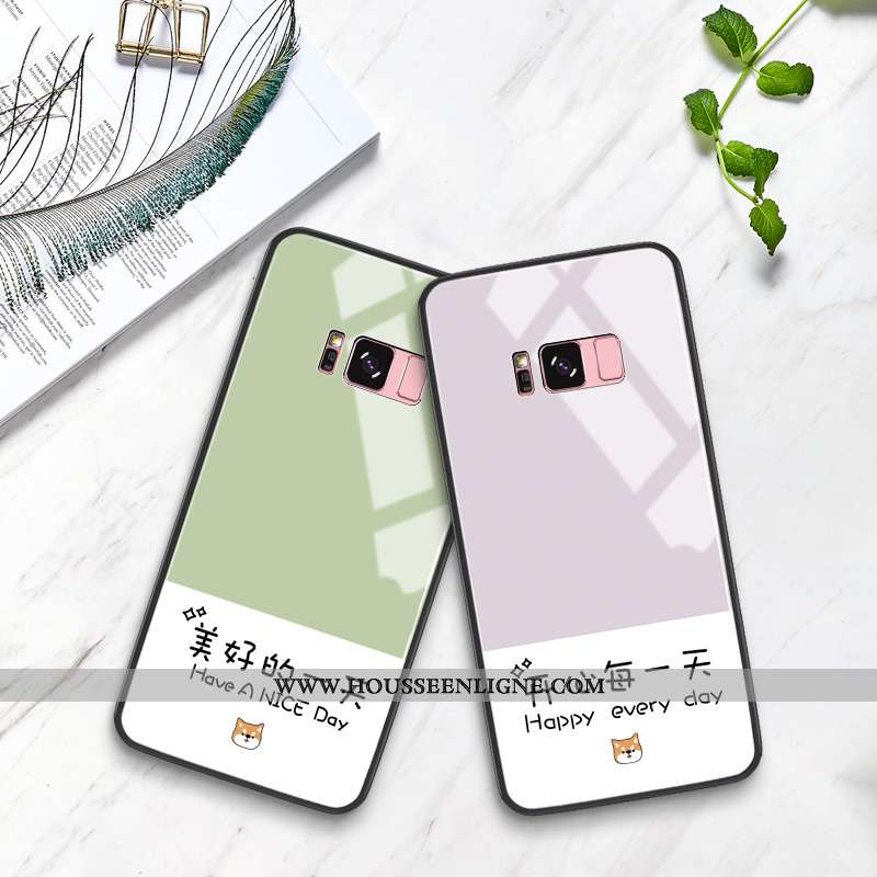 Coque Samsung Galaxy S8 Tendance Silicone Étoile Personnalité Difficile Protection Petit Verte