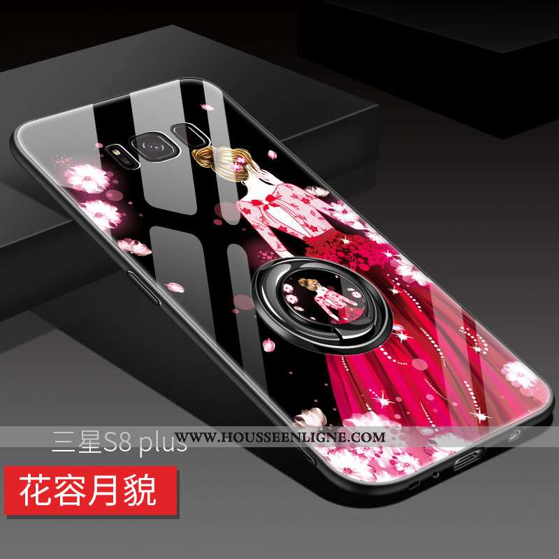 Coque Samsung Galaxy S8+ Verre Personnalité Difficile Tout Compris Noir Magnétisme