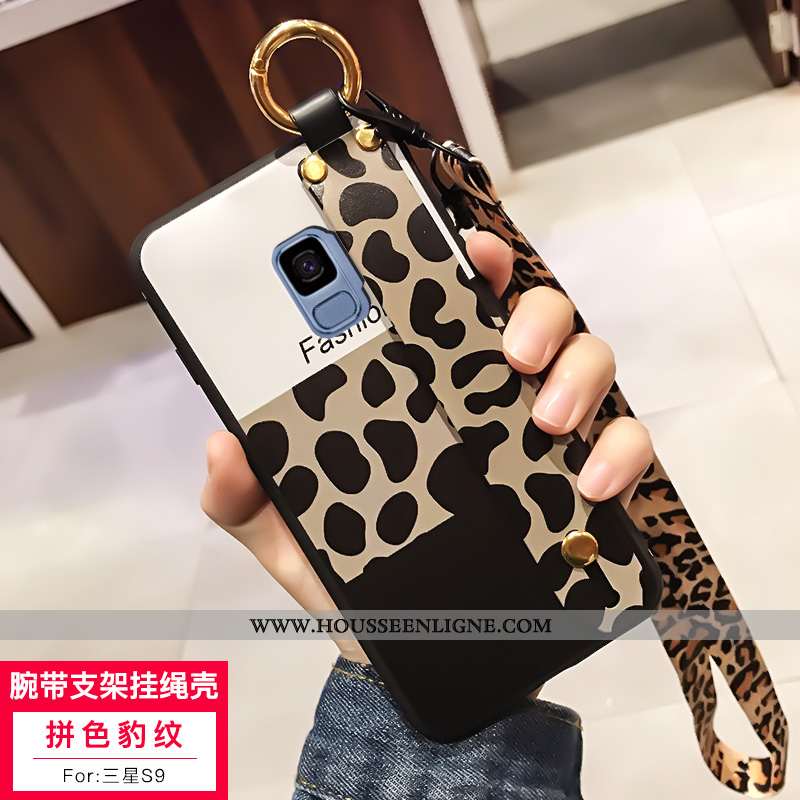 Coque Samsung Galaxy S9 Créatif Dessin Animé Étoile Support Étui Mode Silicone Blanche