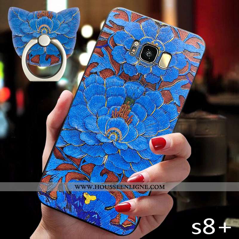 Coque Samsung Galaxy S9 Créatif Ultra Étoile Luxe Étui Nouveau Style Chinois Bleu