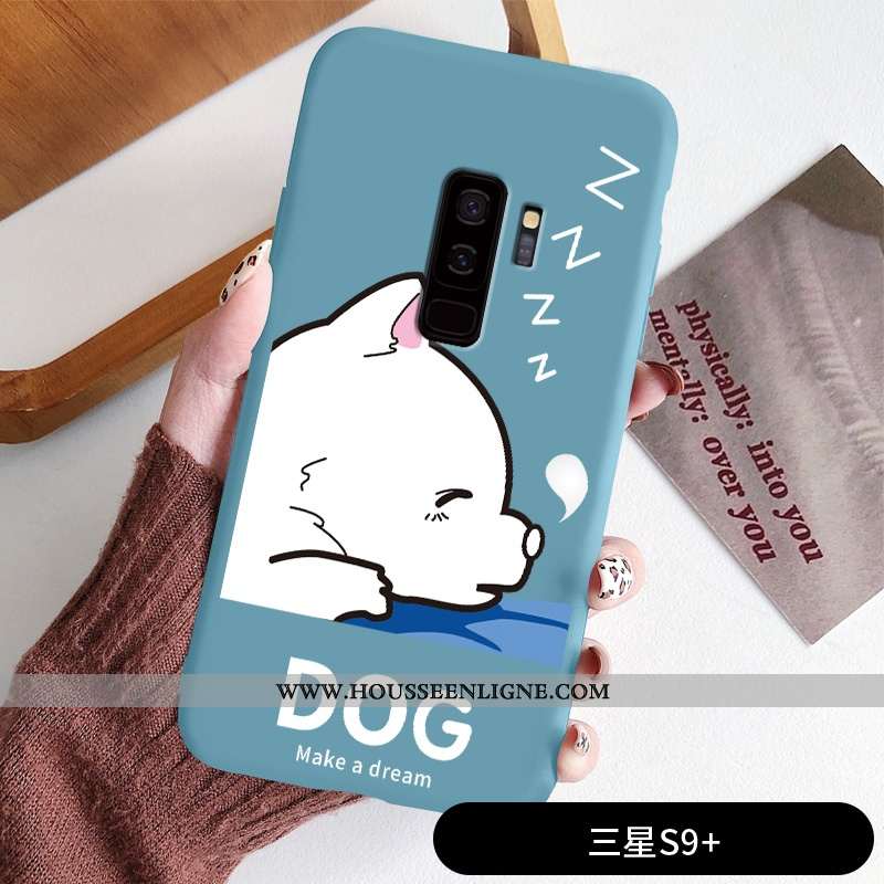Coque Samsung Galaxy S9+ Dessin Animé Charmant Fluide Doux Incassable Créatif Personnalité Téléphone