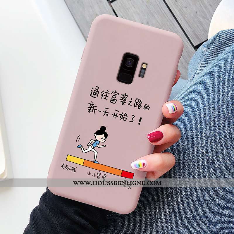 Coque Samsung Galaxy S9 Dessin Animé Charmant Tout Compris Vin Rouge Légère Fluide Doux Bordeaux