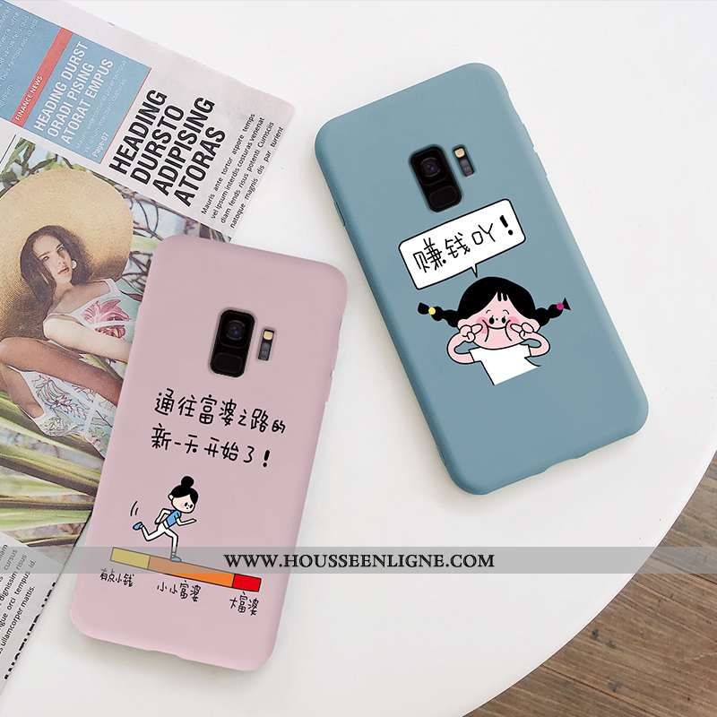 Coque Samsung Galaxy S9 Dessin Animé Charmant Tout Compris Vin Rouge Légère Fluide Doux Bordeaux