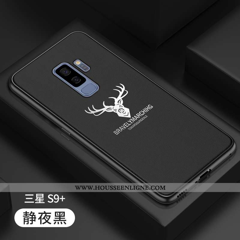 Coque Samsung Galaxy S9+ Fluide Doux Silicone Protection Personnalité Tout Compris Créatif Tendance 