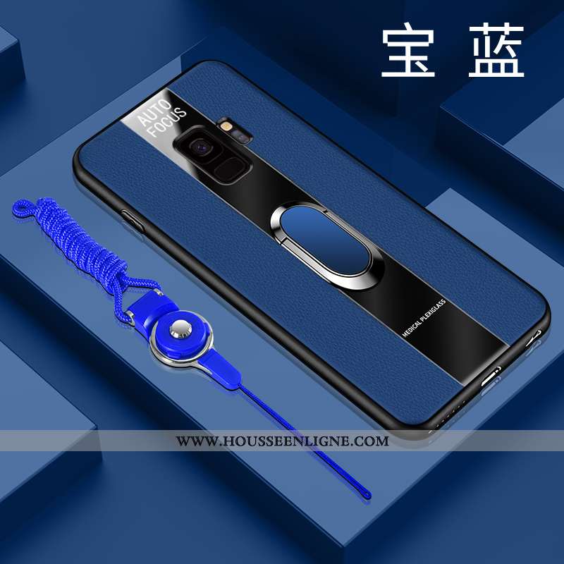 Coque Samsung Galaxy S9 Légère Fluide Doux Ultra Verre Étui Rouge Incassable