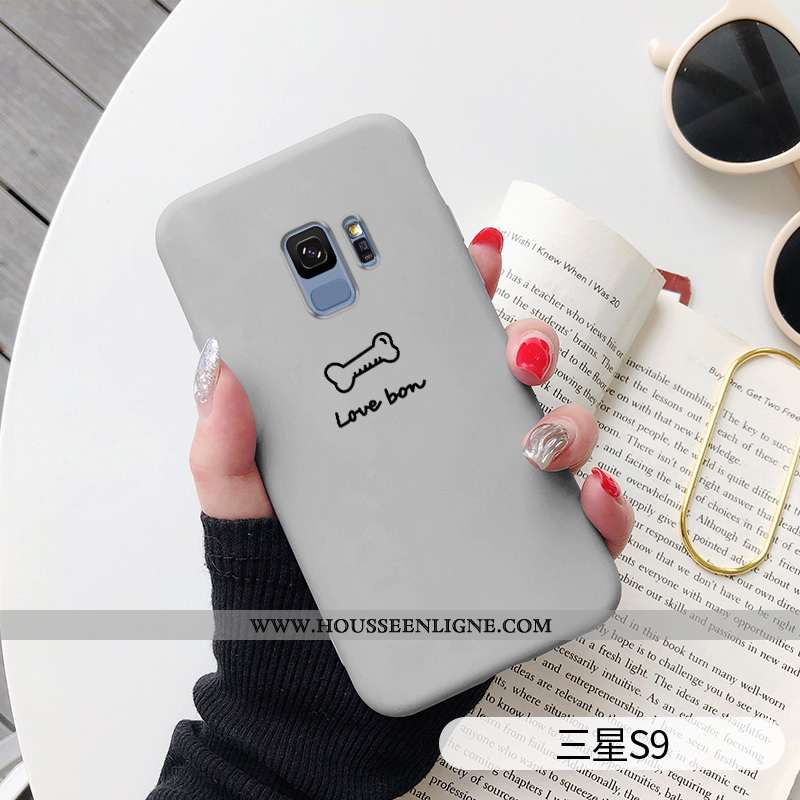 Coque Samsung Galaxy S9 Mode Personnalité Simple Charmant Tendance Chiens Bleu