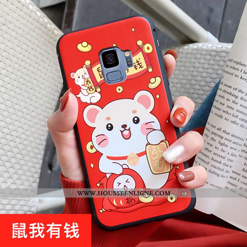 Coque Samsung Galaxy S9 Personnalité Créatif Tendance Dessin Animé Incassable Étoile Rouge