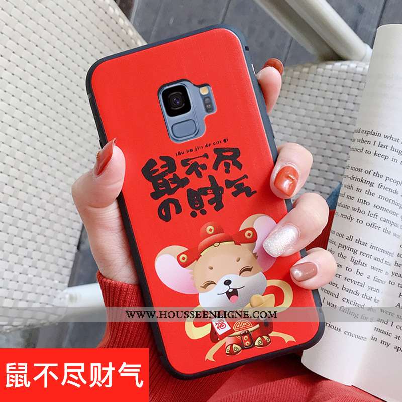Coque Samsung Galaxy S9 Personnalité Créatif Tendance Dessin Animé Incassable Étoile Rouge