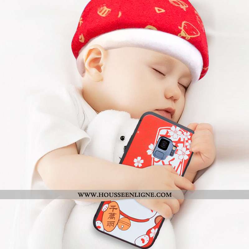 Coque Samsung Galaxy S9 Personnalité Créatif Tendance Dessin Animé Incassable Étoile Rouge