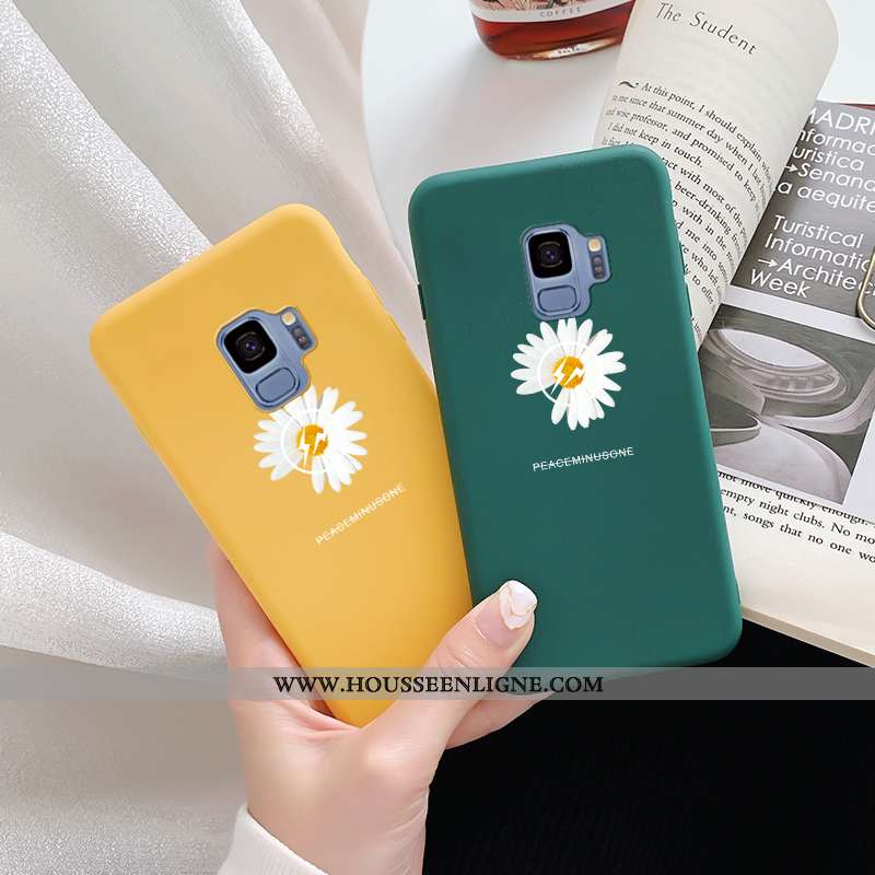 Coque Samsung Galaxy S9 Silicone Délavé En Daim Téléphone Portable Incassable Dragon Personnalité Ve
