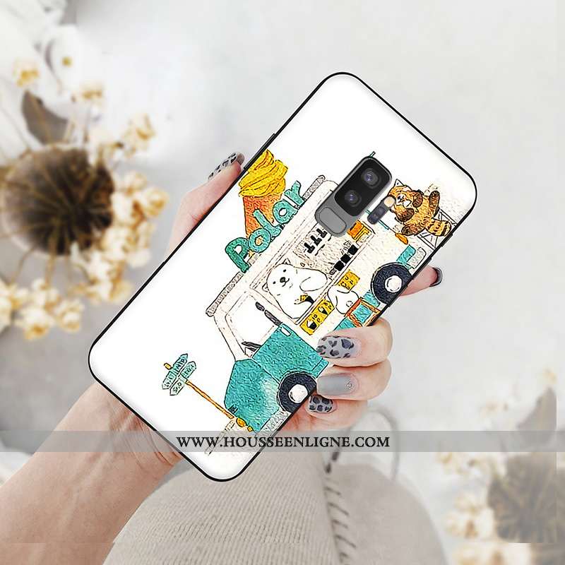 Coque Samsung Galaxy S9+ Silicone Fluide Doux Nouveau Étui Téléphone Portable Rouge
