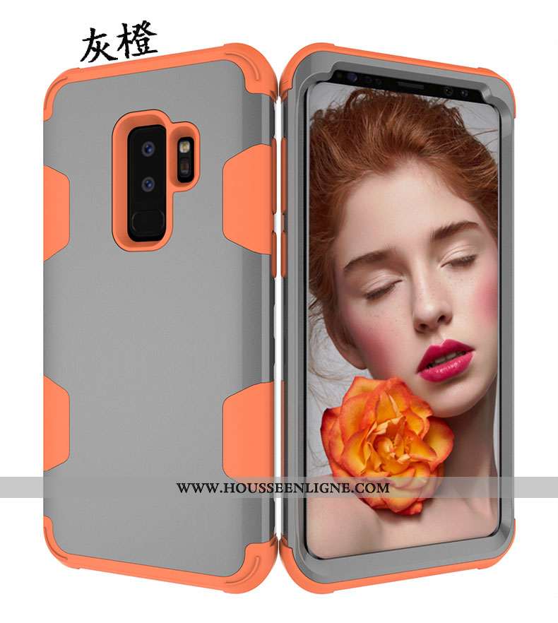 Coque Samsung Galaxy S9+ Silicone Protection Créatif Personnalité Téléphone Portable Tout Compris Ve
