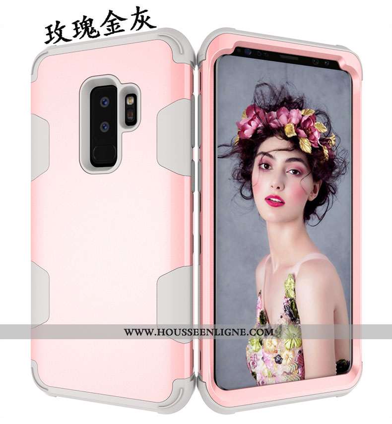 Coque Samsung Galaxy S9+ Silicone Protection Créatif Personnalité Téléphone Portable Tout Compris Ve