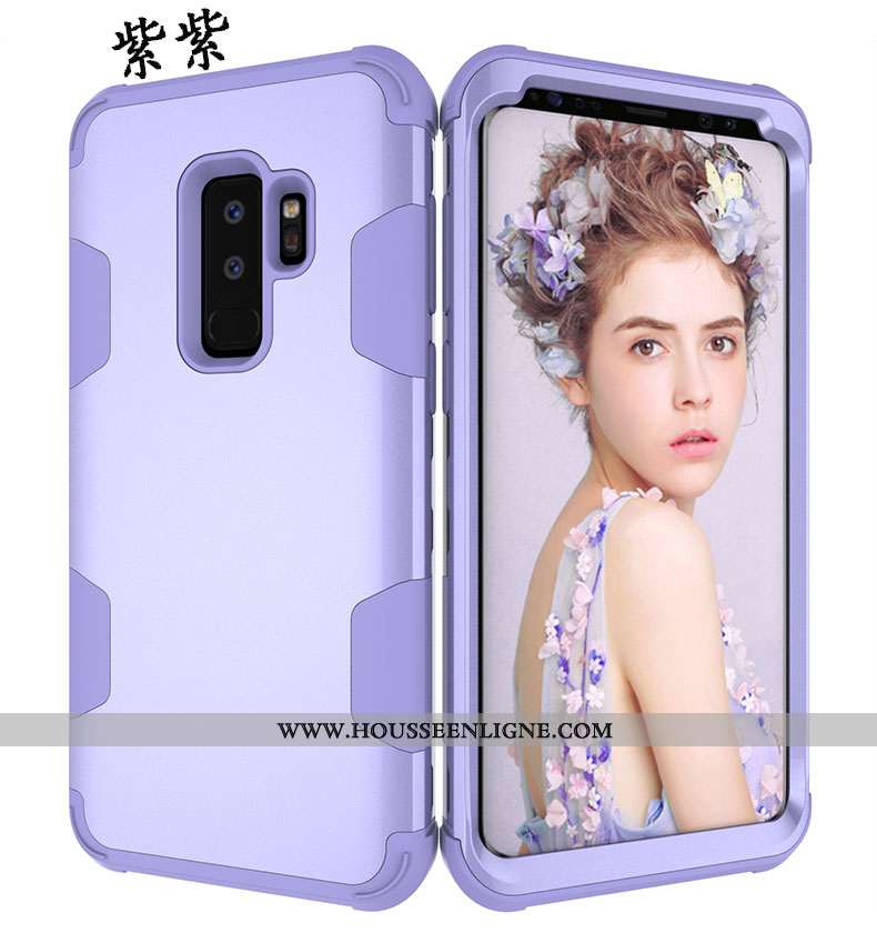Coque Samsung Galaxy S9+ Silicone Protection Créatif Personnalité Téléphone Portable Tout Compris Ve
