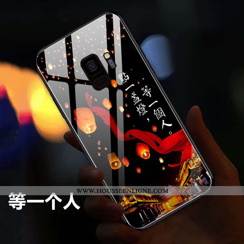 Coque Samsung Galaxy S9 Silicone Protection Étui Personnalité Légère Ultra Créatif Rouge