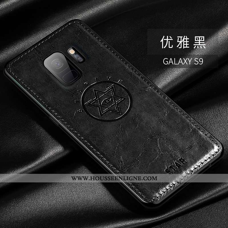 Coque Samsung Galaxy S9 Tendance Légère Nouveau Fluide Doux Protection Étui Mode Marron