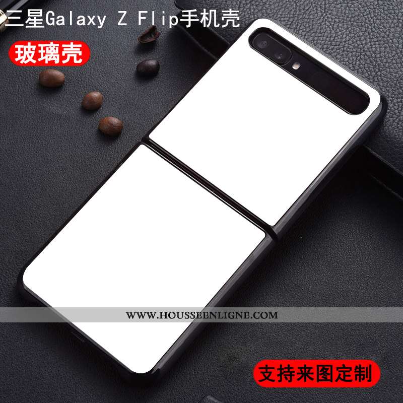 Coque Samsung Z Flip Créatif Dessin Animé Difficile Personnalisé Rouge Mode Téléphone Portable