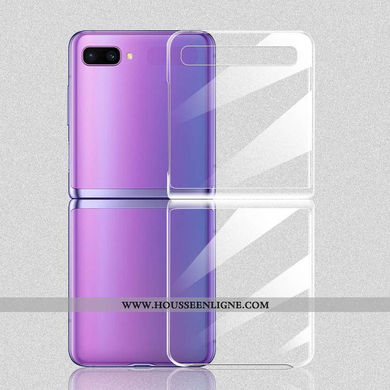 Coque Samsung Z Flip Légère Protection Plier Téléphone Portable Étoile Blanc Blanche