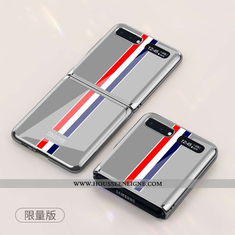 Coque Samsung Z Flip Protection Téléphone Portable Difficile Plier Bleu Tout Compris