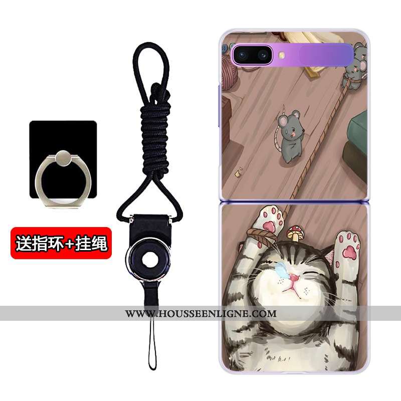 Coque Samsung Z Flip Transparent Dessin Animé Personnalisé Étoile Incassable Plier Téléphone Portabl