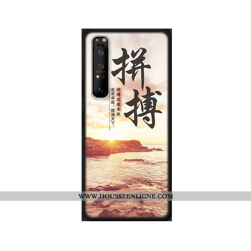 Coque Sony Xperia 1 Ii Créatif Charmant Incassable Personnalité Bleu Marin Personnalisé Fluide Doux 