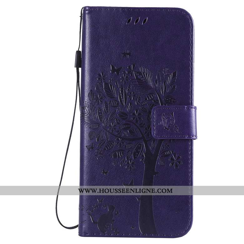 Coque Sony Xperia 1 Ii Fluide Doux Silicone Clamshell Incassable Protection Cuir Violet
