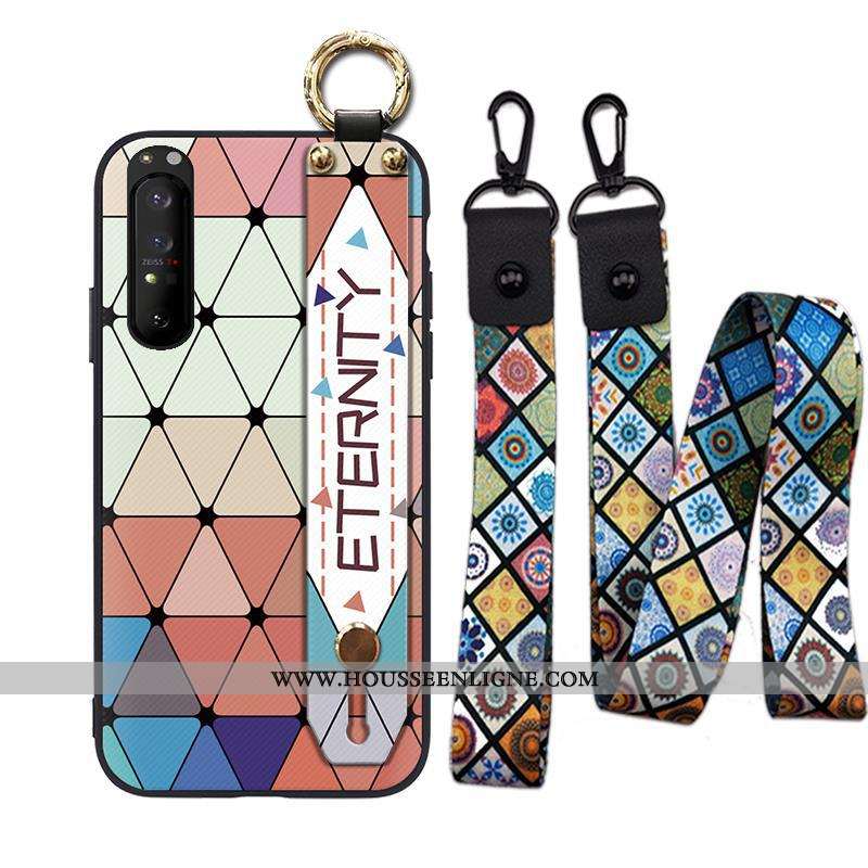 Coque Sony Xperia 1 Ii Vintage Tendance Fluide Doux Ornements Suspendus Téléphone Portable Style Chi