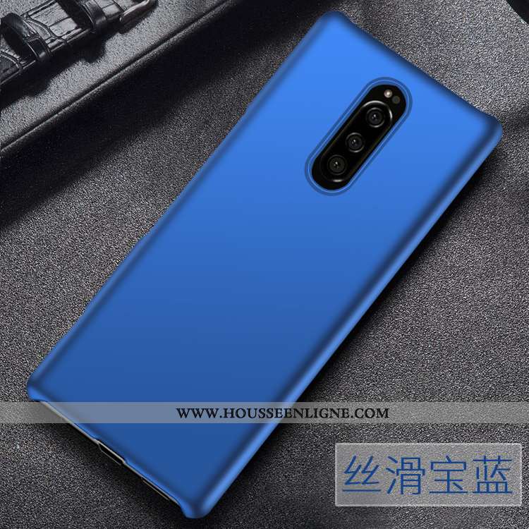 Coque Sony Xperia 1 Protection Délavé En Daim Incassable Difficile Téléphone Portable Vert Verte