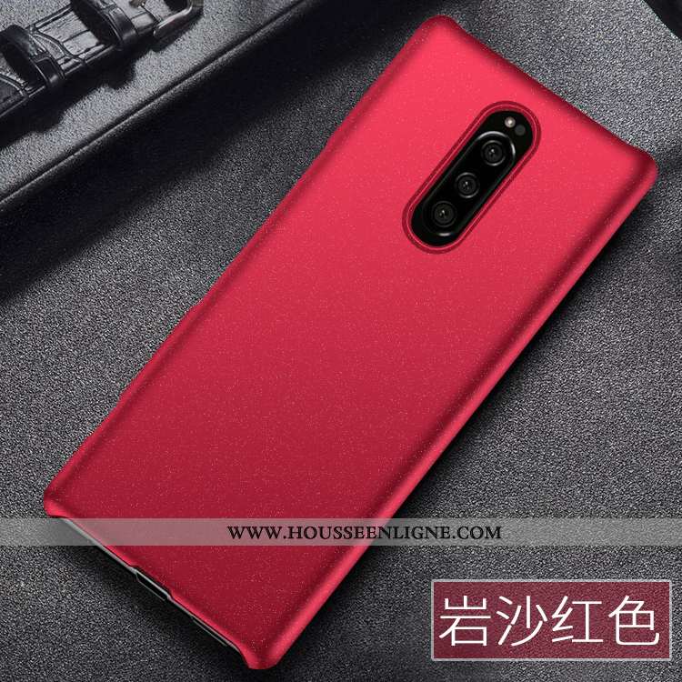 Coque Sony Xperia 1 Protection Délavé En Daim Incassable Difficile Téléphone Portable Vert Verte