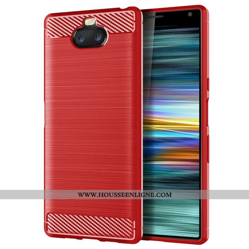 Coque Sony Xperia 10 Fluide Doux Protection Incassable Étui Téléphone Portable Tout Compris Bleu Mar