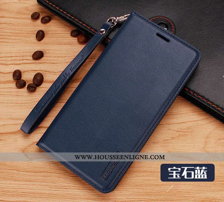 Coque Sony Xperia 10 Ii Cuir Véritable Cuir Magnétisme Téléphone Portable Rose Étui
