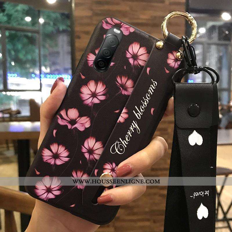Coque Sony Xperia 10 Ii Ornements Suspendus Fluide Doux Fleur Téléphone Portable Support Protection 
