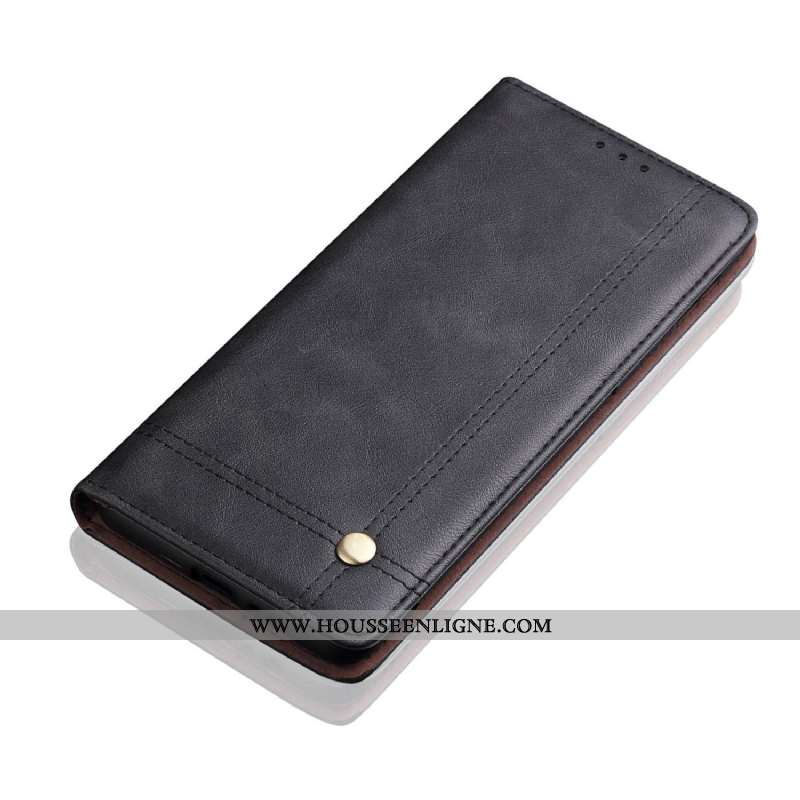 Coque Sony Xperia 10 Modèle Fleurie Protection Portefeuille Carte Cuir Téléphone Portable Marron