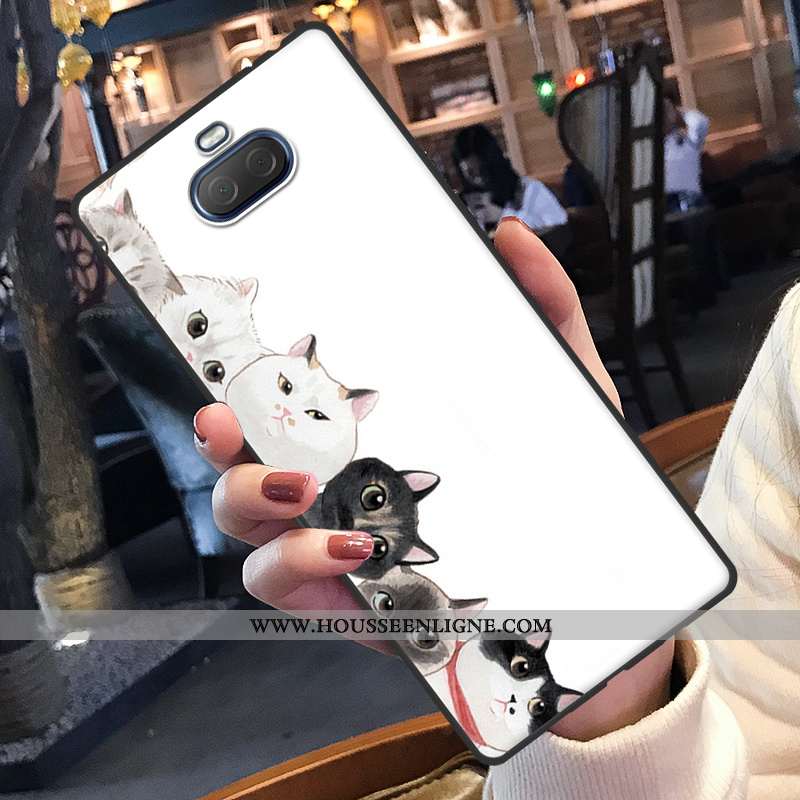 Coque Sony Xperia 10 Plus Charmant Fluide Doux Protection Dessin Animé Étui Silicone Bleu