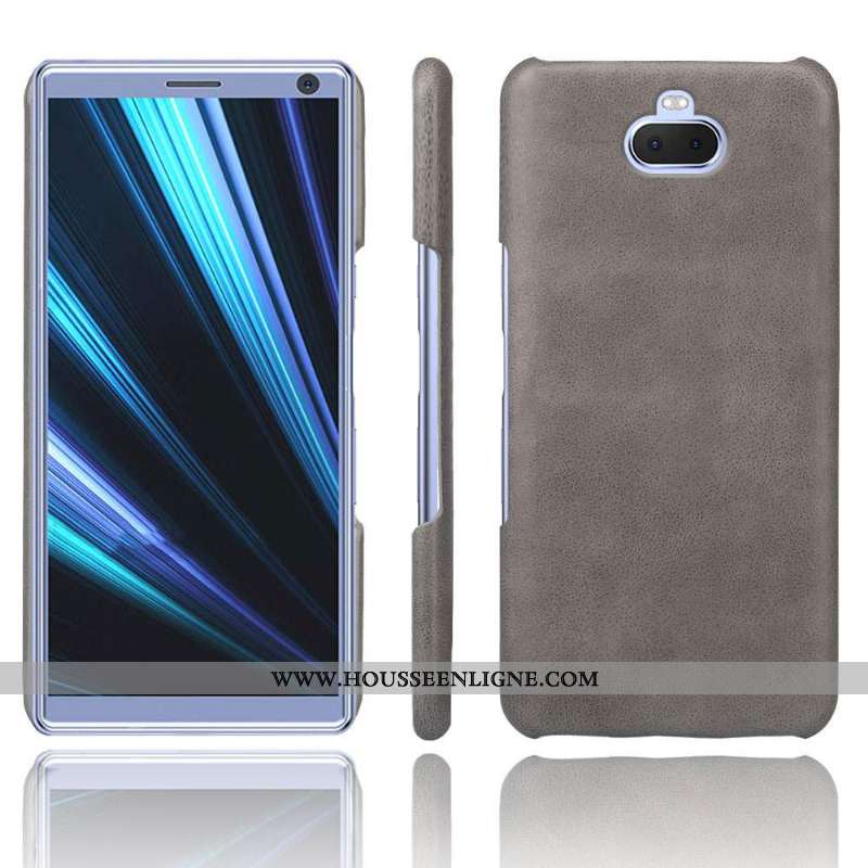 Coque Sony Xperia 10 Plus Cuir Protection Téléphone Portable Incassable Délavé En Daim Qualité Étui 