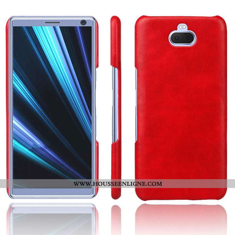 Coque Sony Xperia 10 Plus Cuir Protection Téléphone Portable Incassable Délavé En Daim Qualité Étui 