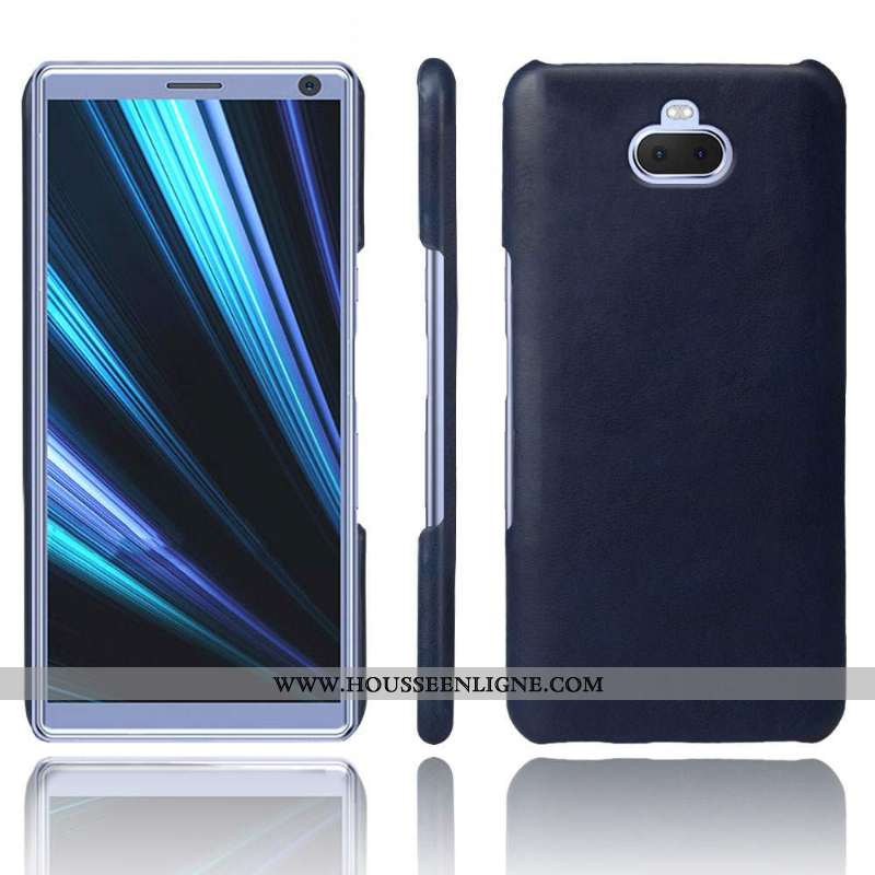 Coque Sony Xperia 10 Plus Cuir Protection Téléphone Portable Incassable Délavé En Daim Qualité Étui 