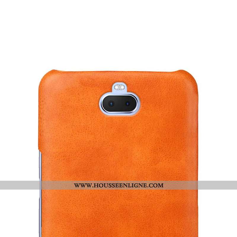 Coque Sony Xperia 10 Plus Cuir Protection Téléphone Portable Incassable Délavé En Daim Qualité Étui 