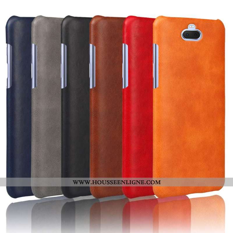 Coque Sony Xperia 10 Plus Cuir Protection Téléphone Portable Incassable Délavé En Daim Qualité Étui 
