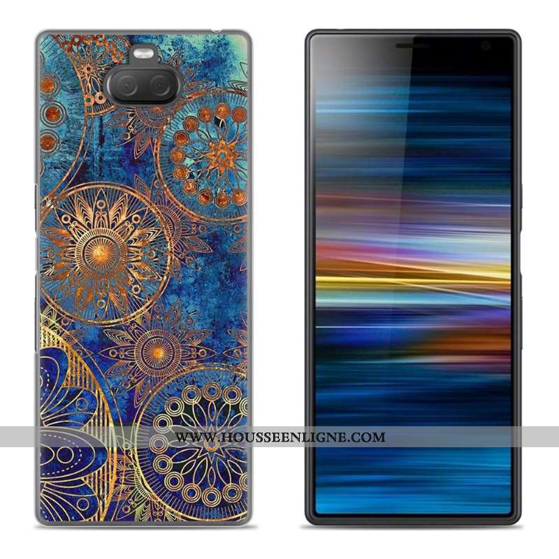 Coque Sony Xperia 10 Plus Silicone Créatif Vert Fluide Doux Téléphone Portable Étui Verte