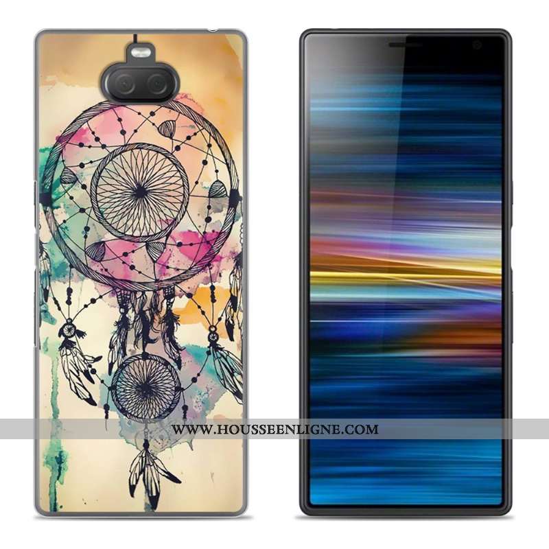 Coque Sony Xperia 10 Plus Silicone Créatif Vert Fluide Doux Téléphone Portable Étui Verte