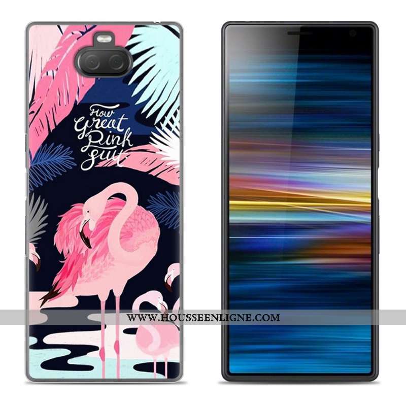Coque Sony Xperia 10 Plus Silicone Créatif Vert Fluide Doux Téléphone Portable Étui Verte