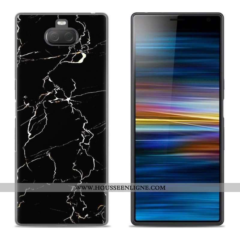 Coque Sony Xperia 10 Plus Silicone Créatif Vert Fluide Doux Téléphone Portable Étui Verte