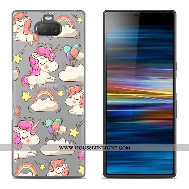 Coque Sony Xperia 10 Plus Silicone Créatif Vert Fluide Doux Téléphone Portable Étui Verte