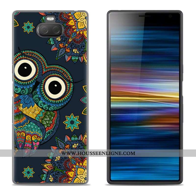 Coque Sony Xperia 10 Plus Silicone Créatif Vert Fluide Doux Téléphone Portable Étui Verte