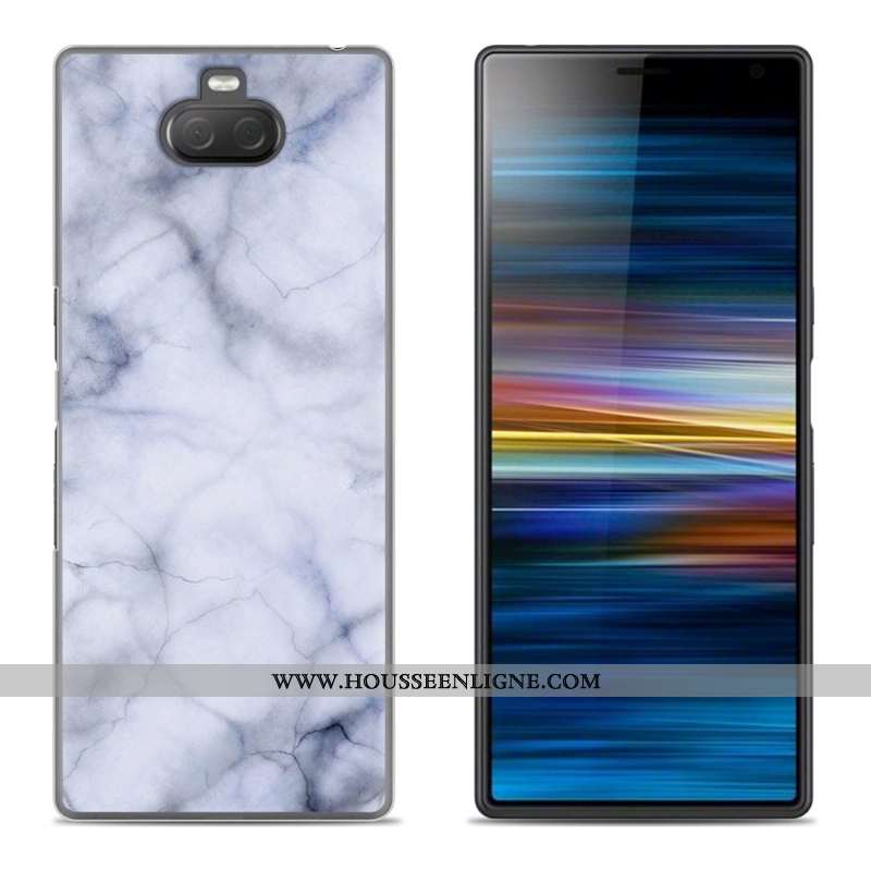 Coque Sony Xperia 10 Plus Silicone Créatif Vert Fluide Doux Téléphone Portable Étui Verte