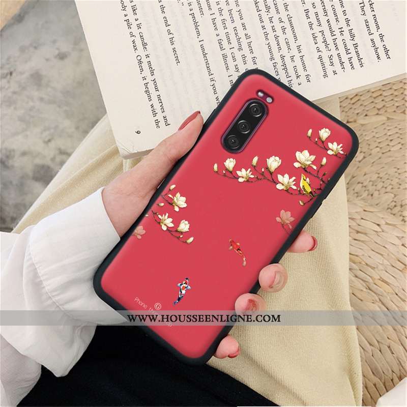 Coque Sony Xperia 5 Légère Protection Bleu Marin Tout Compris Étui Ultra Bleu Foncé